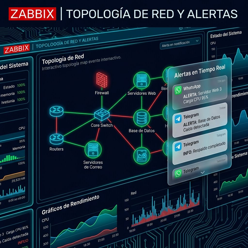 Tráfico de Redes y Métricas Zabbix